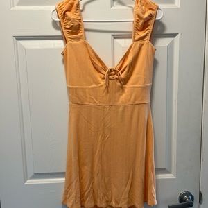 NWT LSpace Cantaloupe colored mini dress size Large